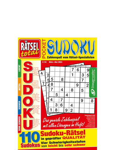 Rätsel total - Pocket Sudoku 2/24
