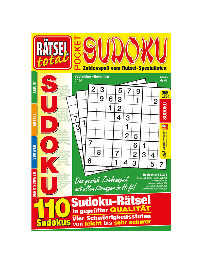 Rätsel total Pocket Sudoku 4/26