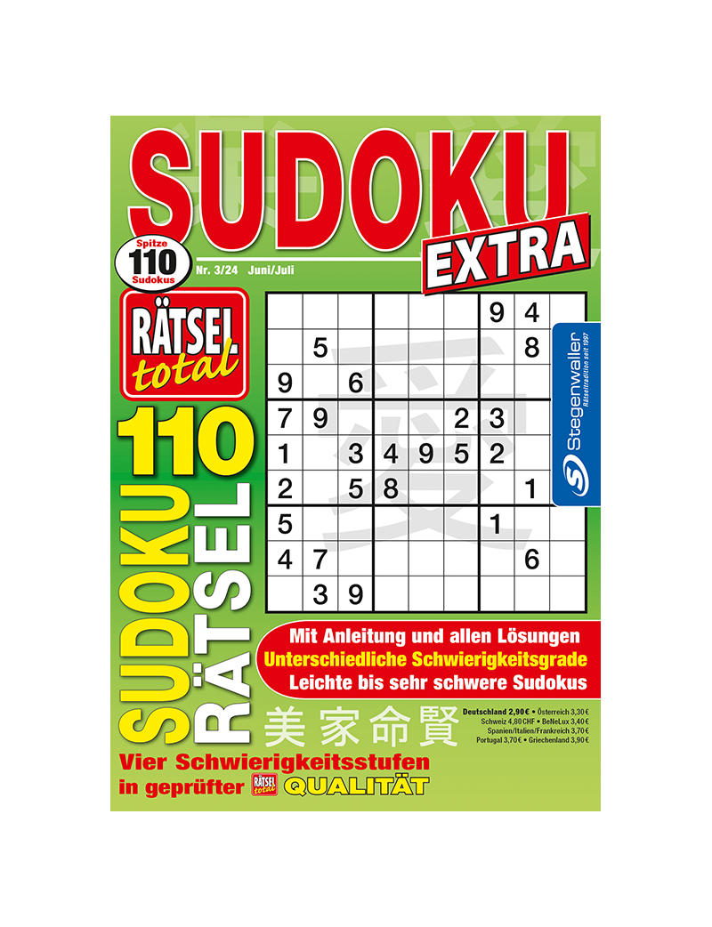 Rätsel total - Extra Sudoku 3/24