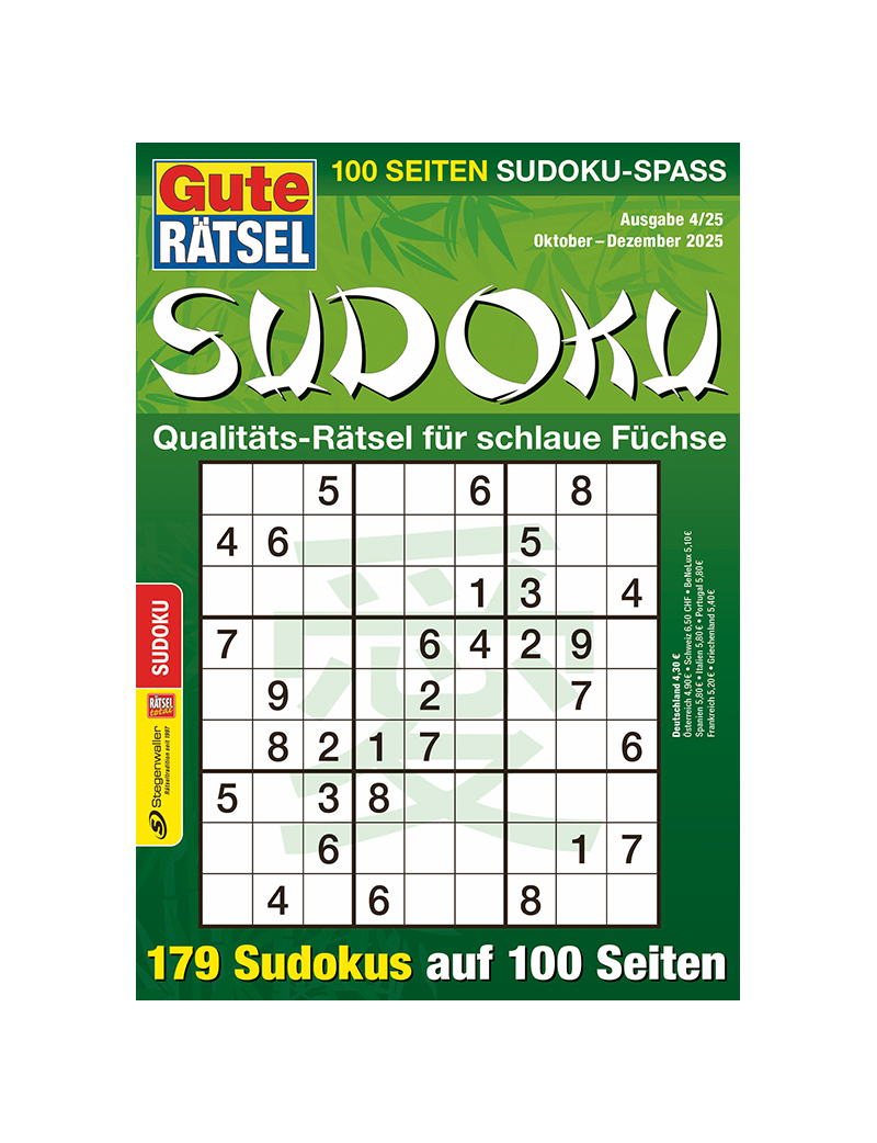 Gute Rätsel Sudoku 4/25