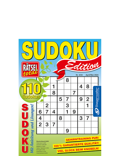 Rätsel total - Sudoku Edition 3/24