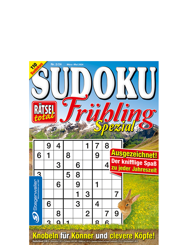 Rätsel total - Sudoku Frühling Spezial 2/24