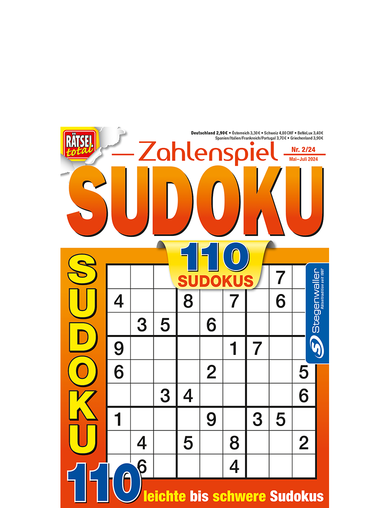 Rätsel total - Zahlenspiel Sudoku 2/24