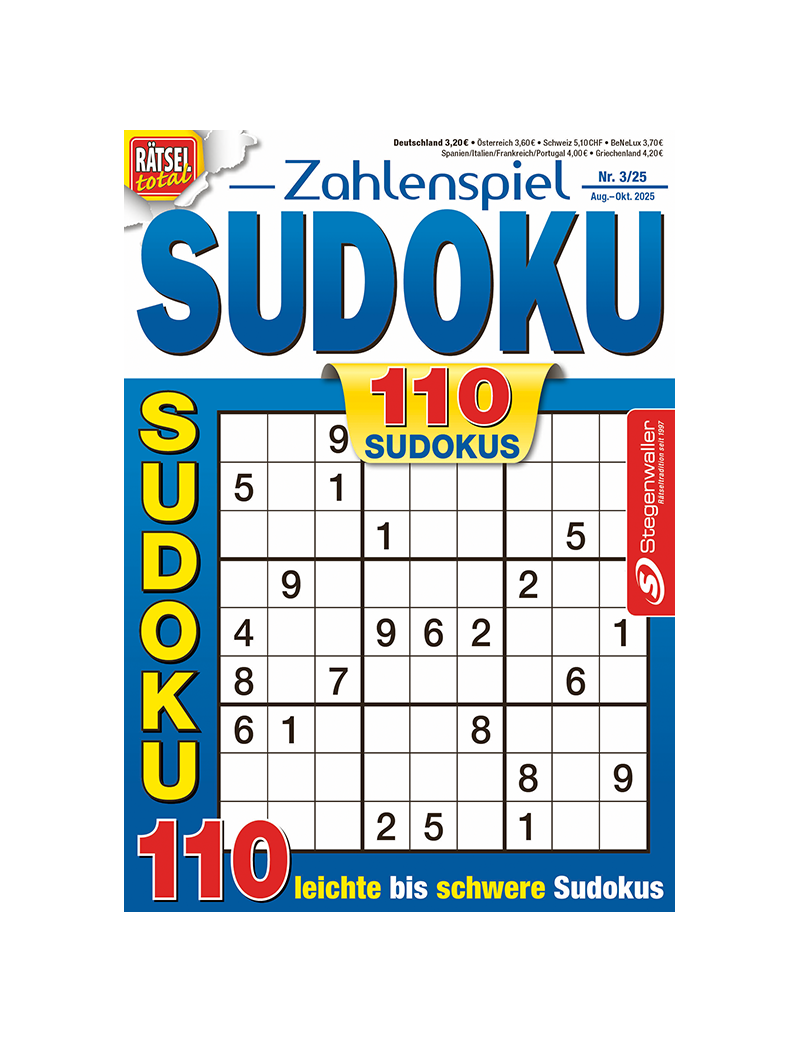 Rätsel total Zahlenspiel Sudoku 3/25