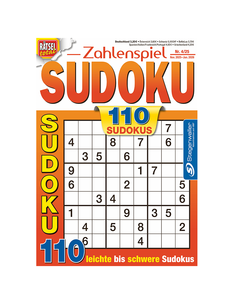 Rätsel total Zahlenspiel Sudoku 4/25