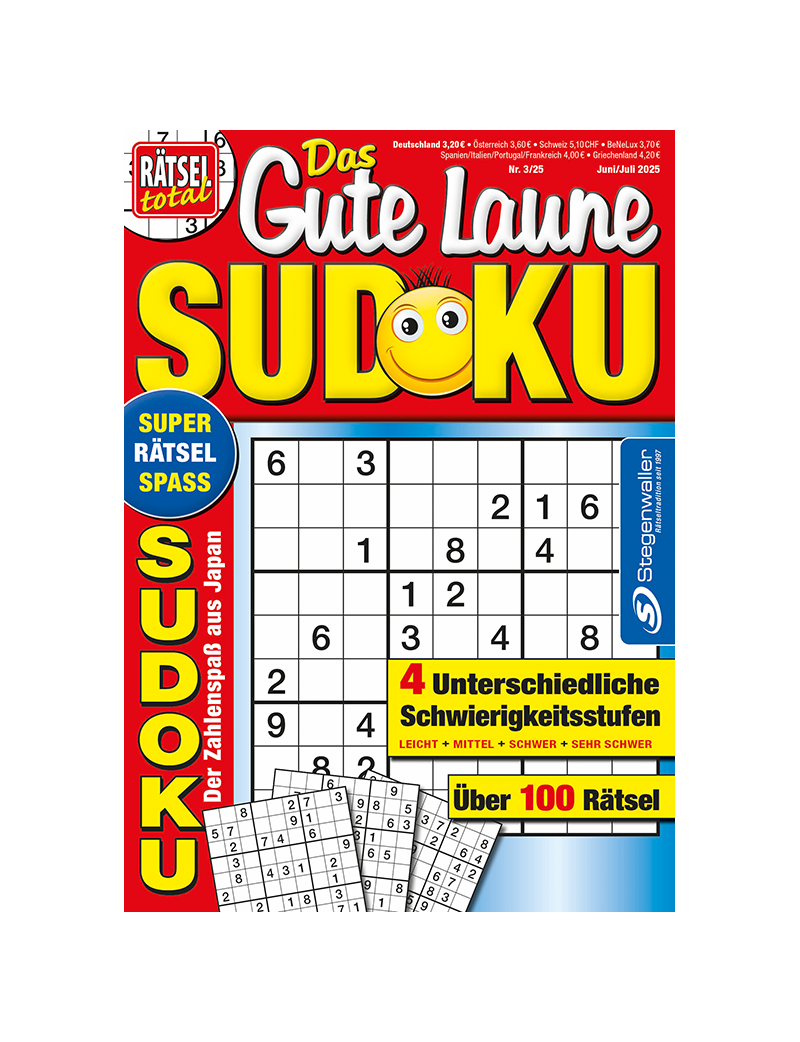 Rätsel total Das Gute Laune Sudoku 3/25