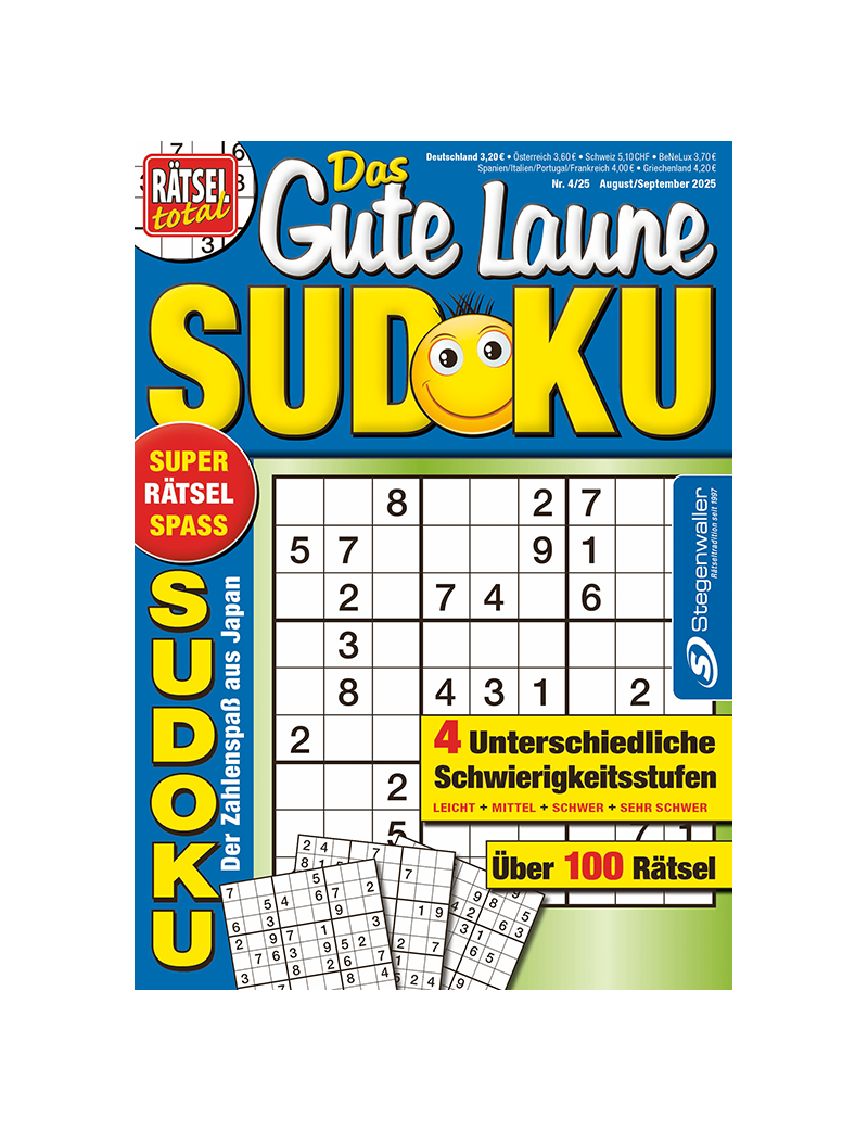 Rätsel total Das Gute Laune Sudoku 4/25