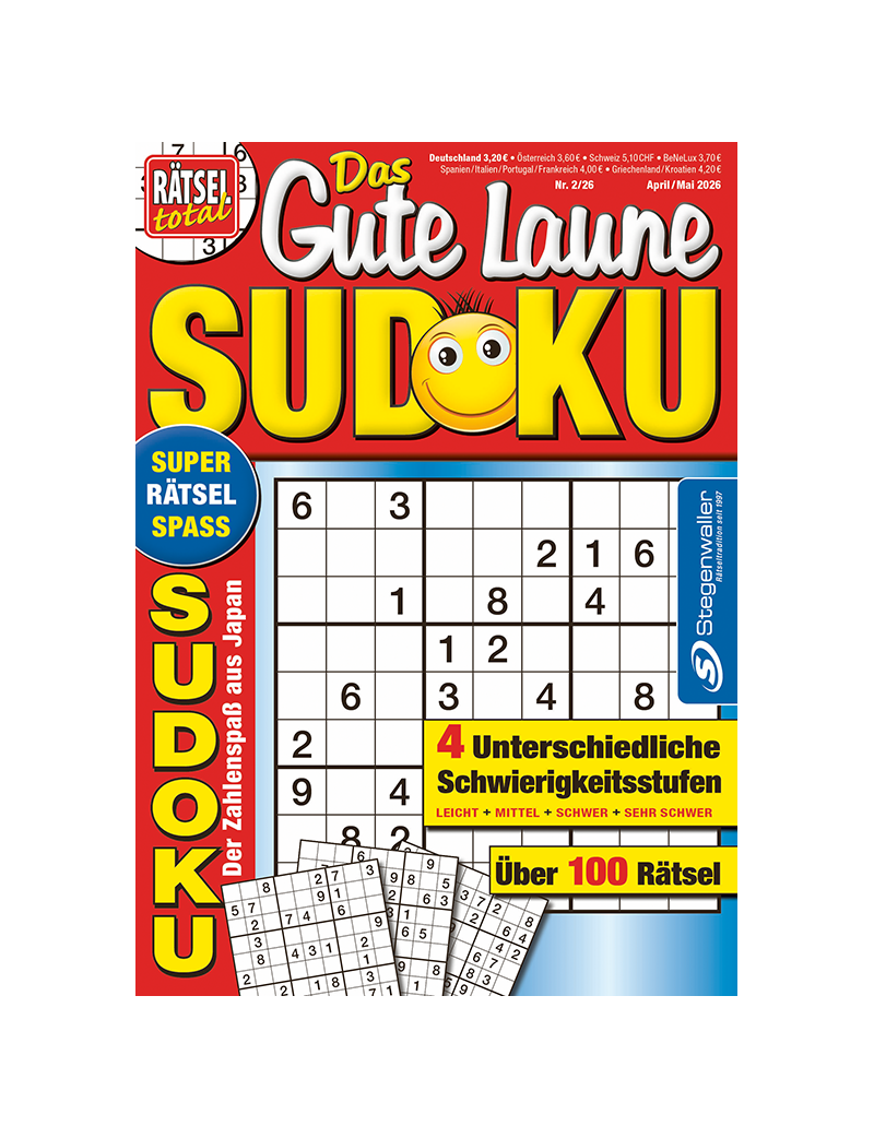 Rätsel total Das Gute Laune Sudoku 2/26