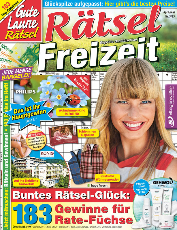 Gute Laune Rätsel Rätsel Freizeit 3/25