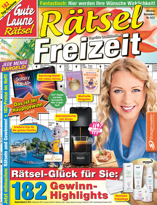 Gute Laune Rätsel Rätsel Freizeit 6/25