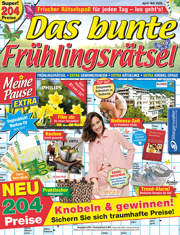 Meine Pause Extra Das bunte Frühlingsrätsel 2/26