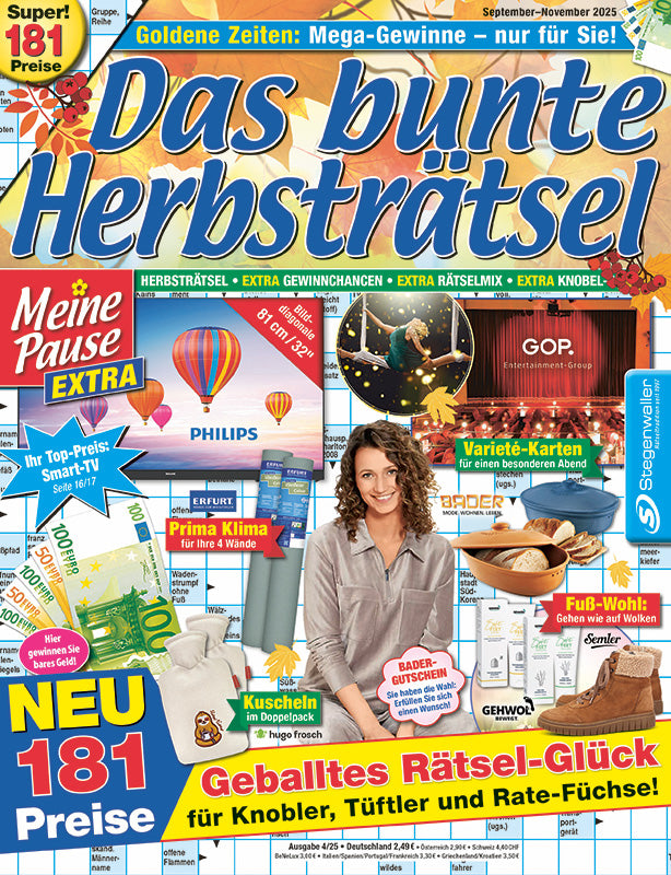Meine Pause Extra Das bunte Herbsträtsel 4/25