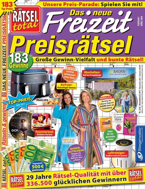 Rätsel total Das neue Freizeit Preisrätsel 2/26