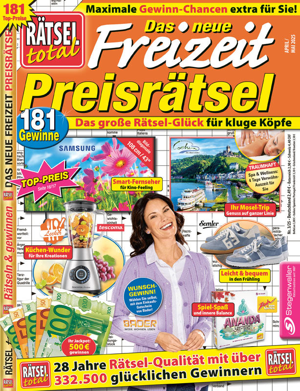 Rätsel total Das neue Freizeit Preisrätsel 3/25