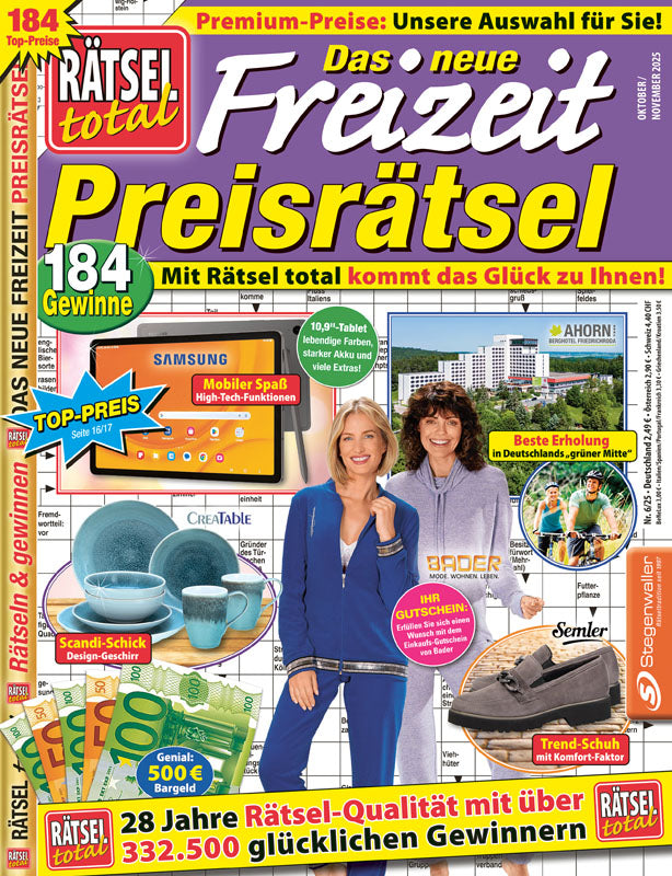 Rätsel total Das neue Freizeit Preisrätsel 6/25
