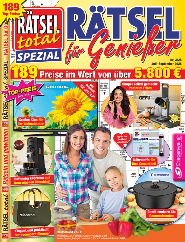 Rätsel total Spezial Rätsel für Genießer 3/26