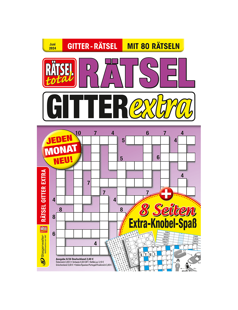 Rätsel total - Rätsel Gitter Extra 6/24