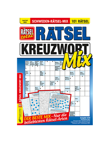 Rätsel total - Rätsel Kreuzwort Mix 4/24