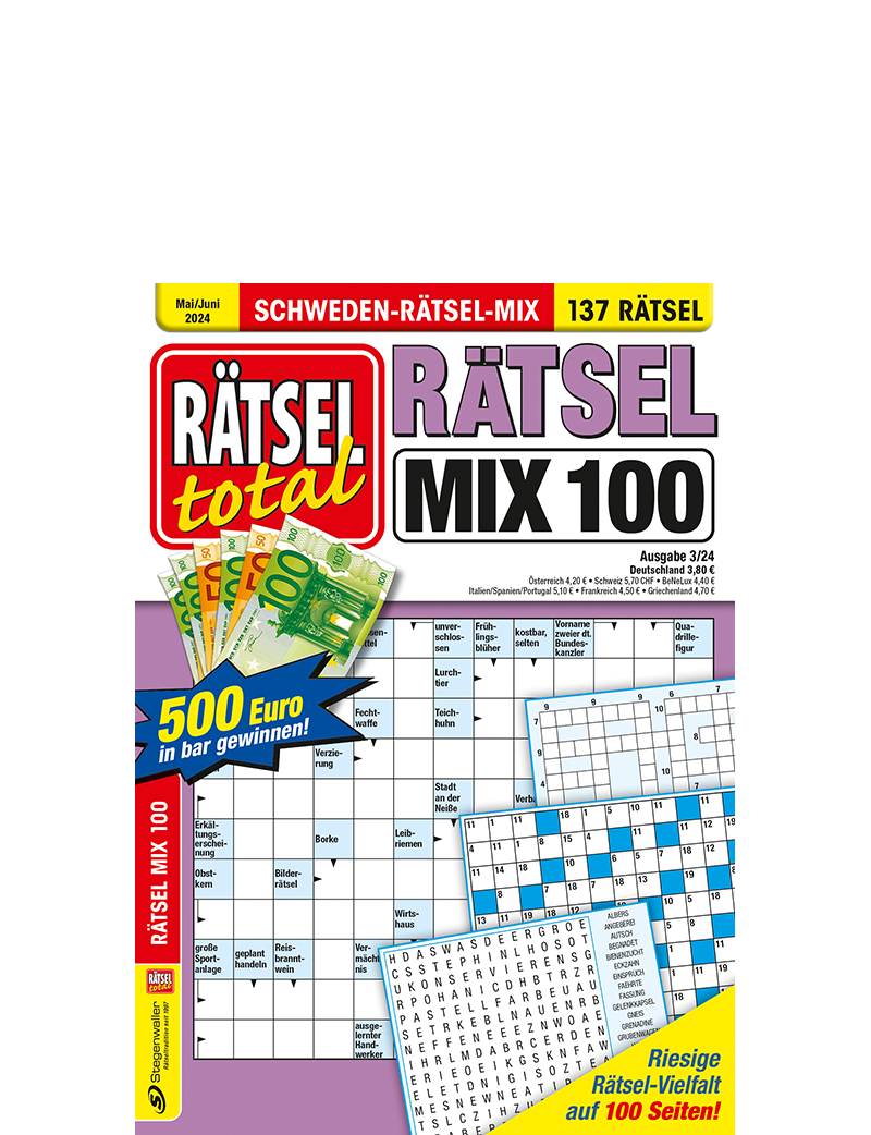 Rätsel total - Rätsel Mix 100 3/24