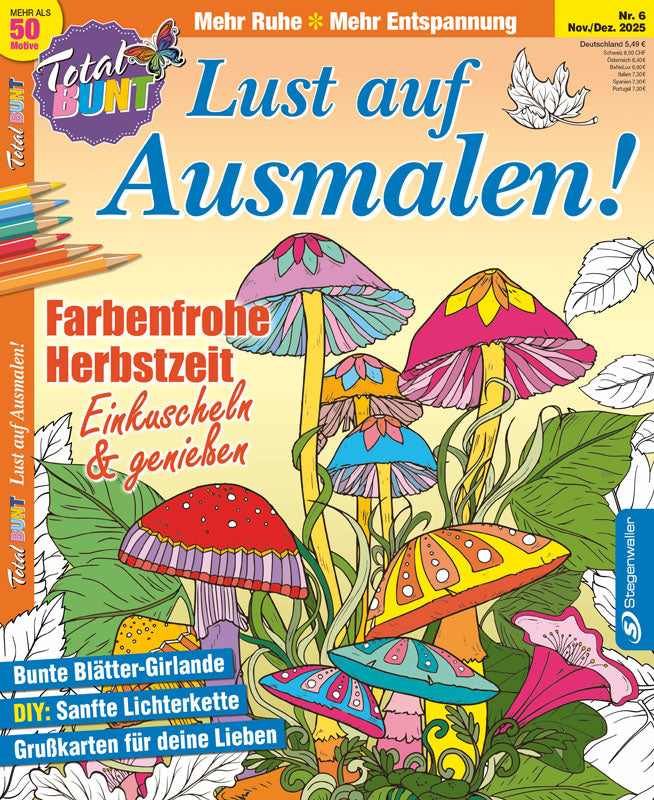 Total Bunt Lust auf Ausmalen 6/25